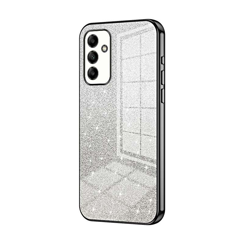 For Samsung Galaxy A05s Gradient Glitter Powder Electroplated Phone Case(Green)