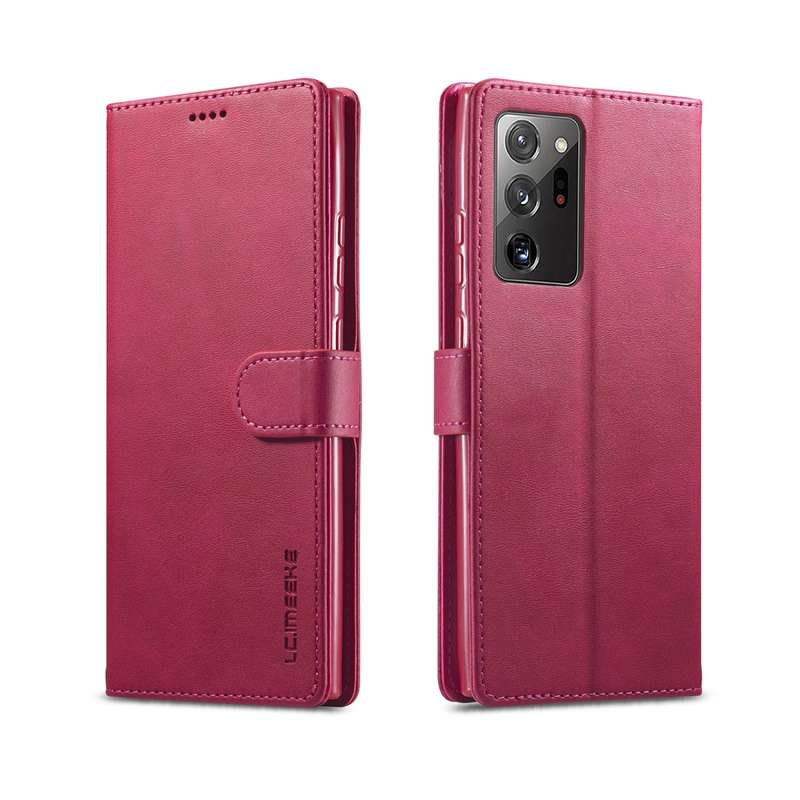 For Samsung Galaxy Note 20 Ultra LC.IMEEKE Calf Texture Horizontal Flip Leather Case, with Holder &