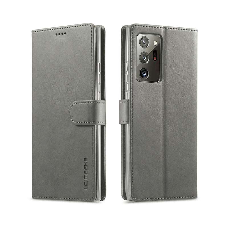 For Samsung Galaxy Note 20 Ultra LC.IMEEKE Calf Texture Horizontal Flip Leather Case, with Holder &