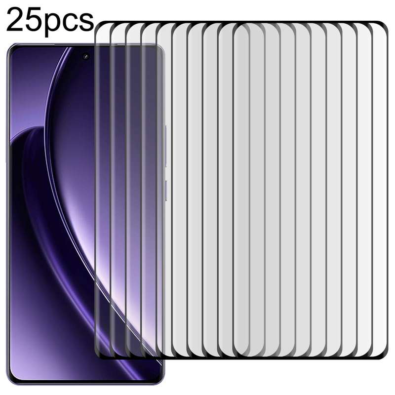 For Realme GT Neo6 / GT 6T / GT 6 25pcs 3D Curved Edge Full Screen Tempered Glass Film