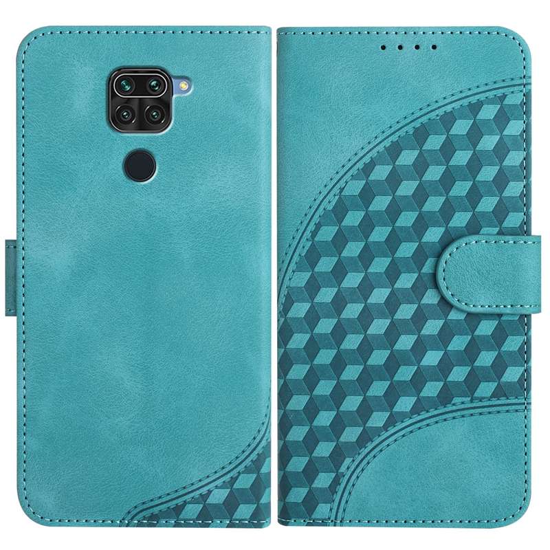 For Xiaomi Redmi Note 9 4G Global/10X 4G YX0060 Elephant Head Embossed Phone Leather Case with
