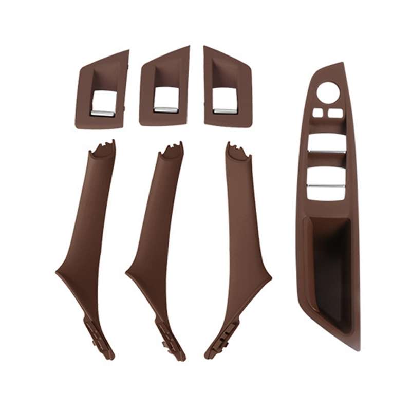 For BMW F10 / F18 5 Series 7pcs Car Inside Doors Handle Pull Trim Cover, Right Driving, 5141722