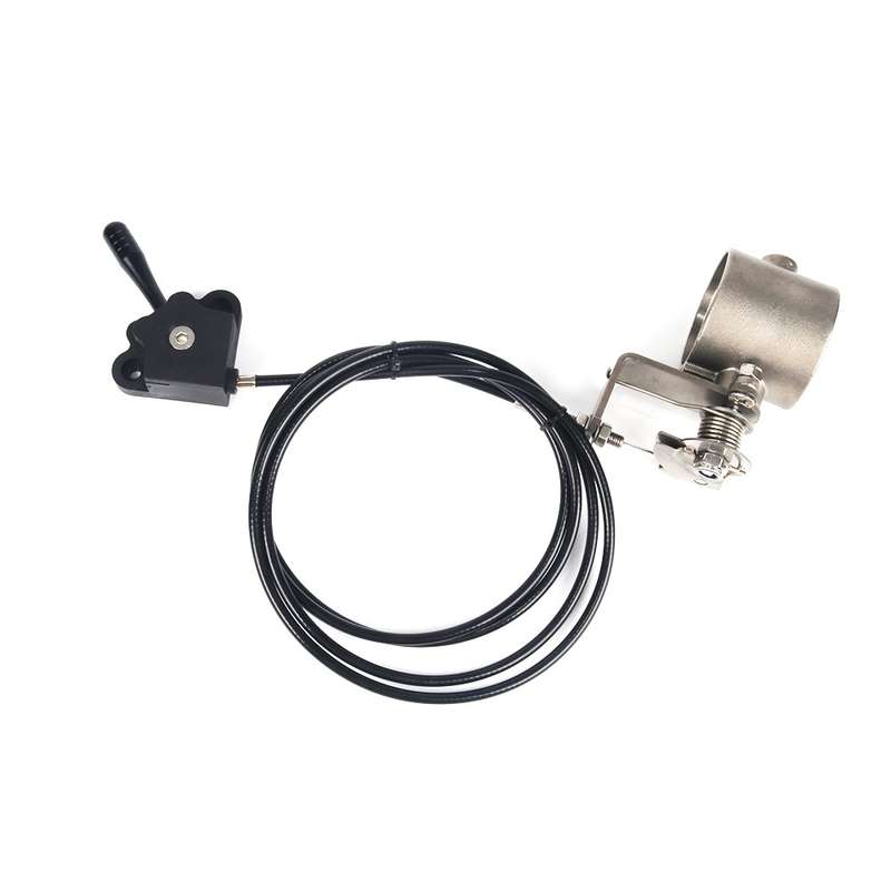 Oblique Sports Car Manually Open Exhaust Pipe Valve for 60mm Tube