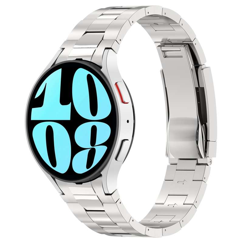 For Samsung Galaxy Watch6/6 Classic/5/5 Pro Stainless Steel Metal Watch Band(Silver)