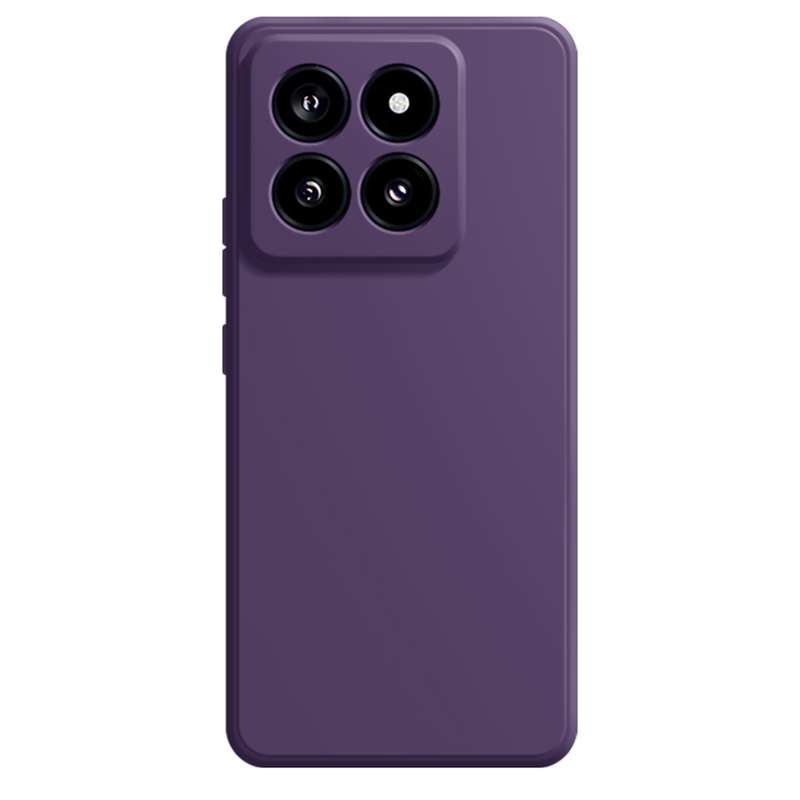 For Xiaomi 14 Pro Imitation Liquid Silicone Phone Case(Dark Purple)