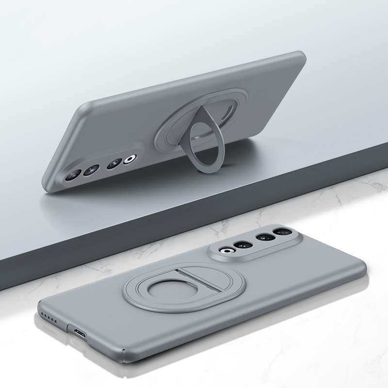 For Honor 90 Magsafe Hidden Fold Holder Full Coverage Shockproof Phone Case(Black)