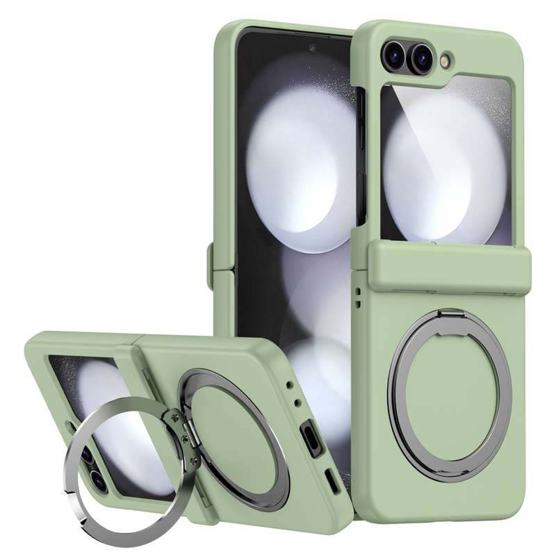 For Samsung Galaxy Z Flip6 5G 360 Degree Stand MagSafe Magnetic All-inclusive Phone Case(Light