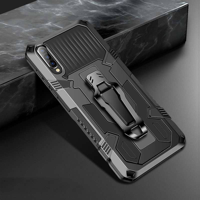 For Samsung Galaxy A70 Machine Armor Warrior Shockproof PC + TPU Protective Case(Red)