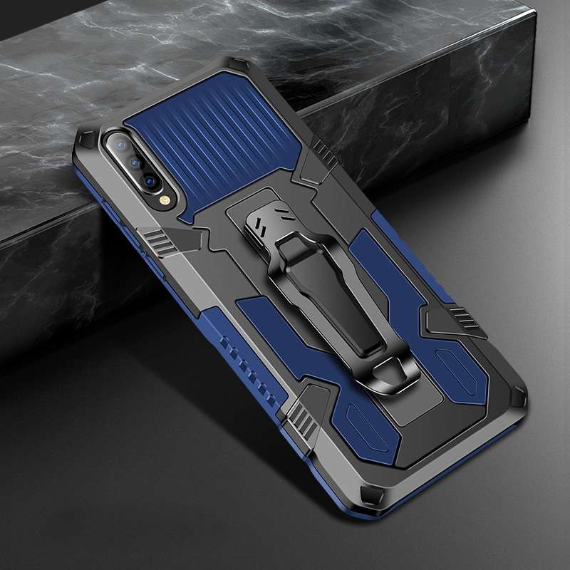 For Samsung Galaxy A70 Machine Armor Warrior Shockproof PC + TPU Protective Case(Red)