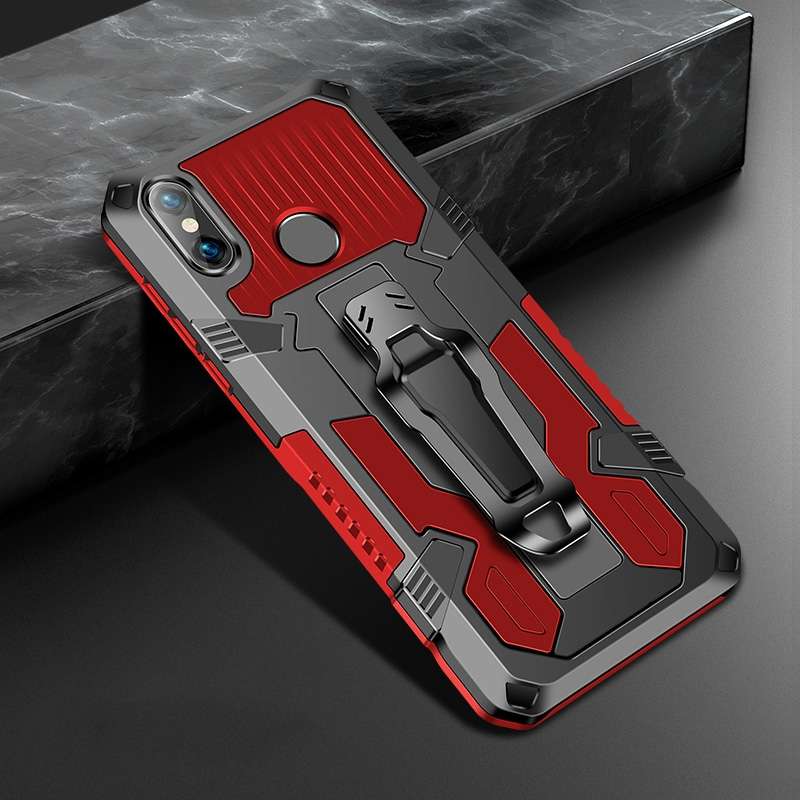 For Xiaomi Redmi Note 5 Pro Machine Armor Warrior Shockproof PC + TPU Protective Case(Army Green)