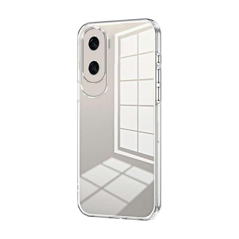 For Honor X50i / 90 Lite Transparent Plating Fine Hole Phone Case(Purple)