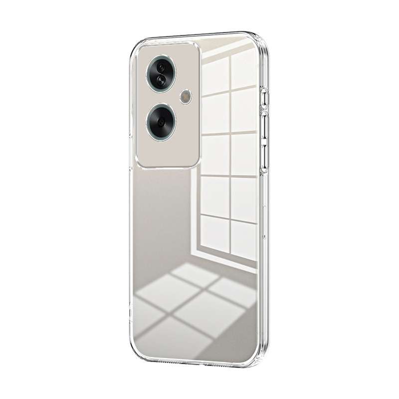 For OPPO A79 5G / A2 Transparent Plating Fine Hole Phone Case(Purple)