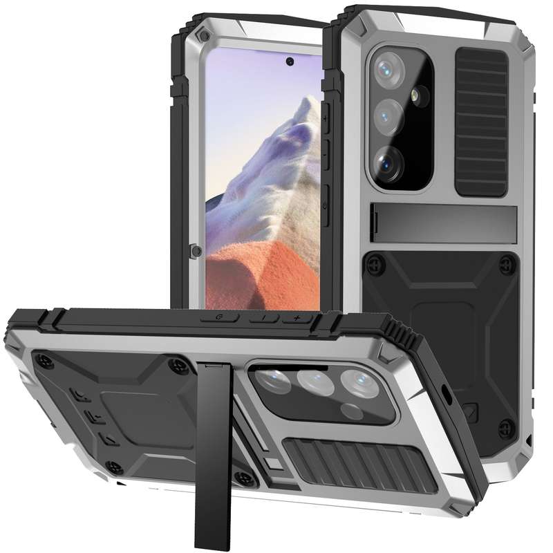 For Samsung Galaxy S24 5G R-JUST Life Waterproof Dustproof Shockproof Phone Case(Silver)