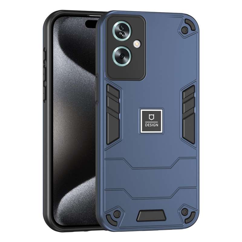 For OPPO A79 5G 2 in 1 Shockproof Phone Case(Black)