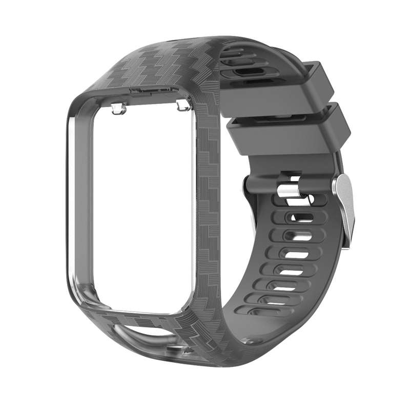 For Tomtom 2 / 3 Radium Carving Texture Watch Band(White)