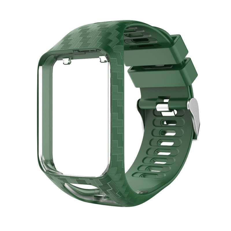 For Tomtom 2 / 3 Radium Carving Texture Watch Band(White)