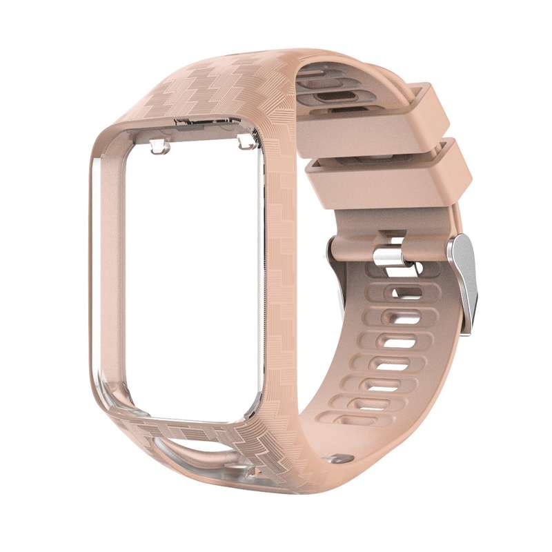 For Tomtom 2 / 3 Radium Carving Texture Watch Band(White)