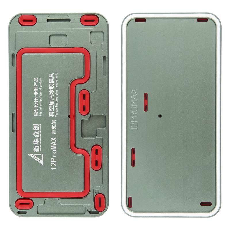 For iPhone 12 Pro Max LCD Screen Frame Vacuum Heating Glue Removal Mold with Holder