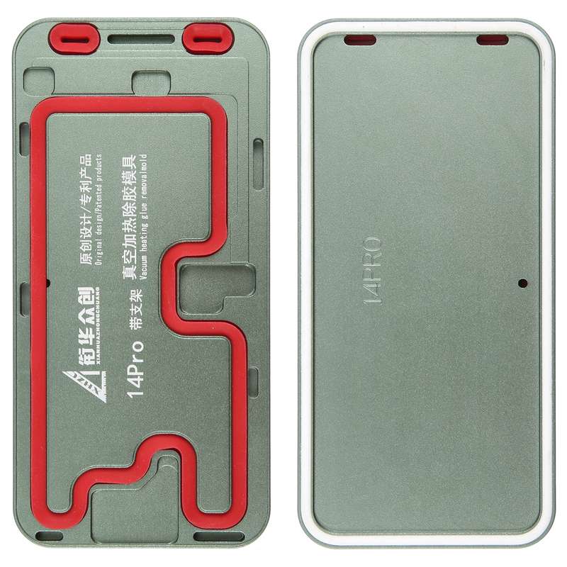 For iPhone 14 Pro LCD Screen Frame Vacuum Heating Glue Removal Mold with Holder
