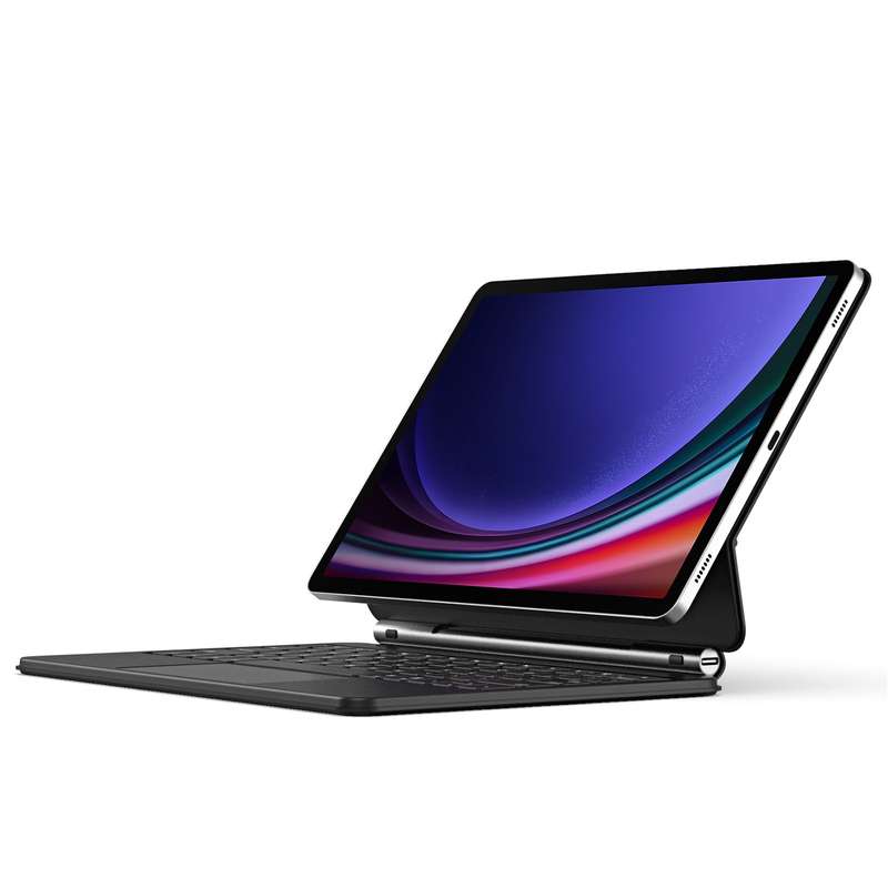 For Samsung Galaxy Tab S9 / S8 / S7 DUX DUCIS MK Series Floating Magnetic Keyboard Tablet Leather Ca