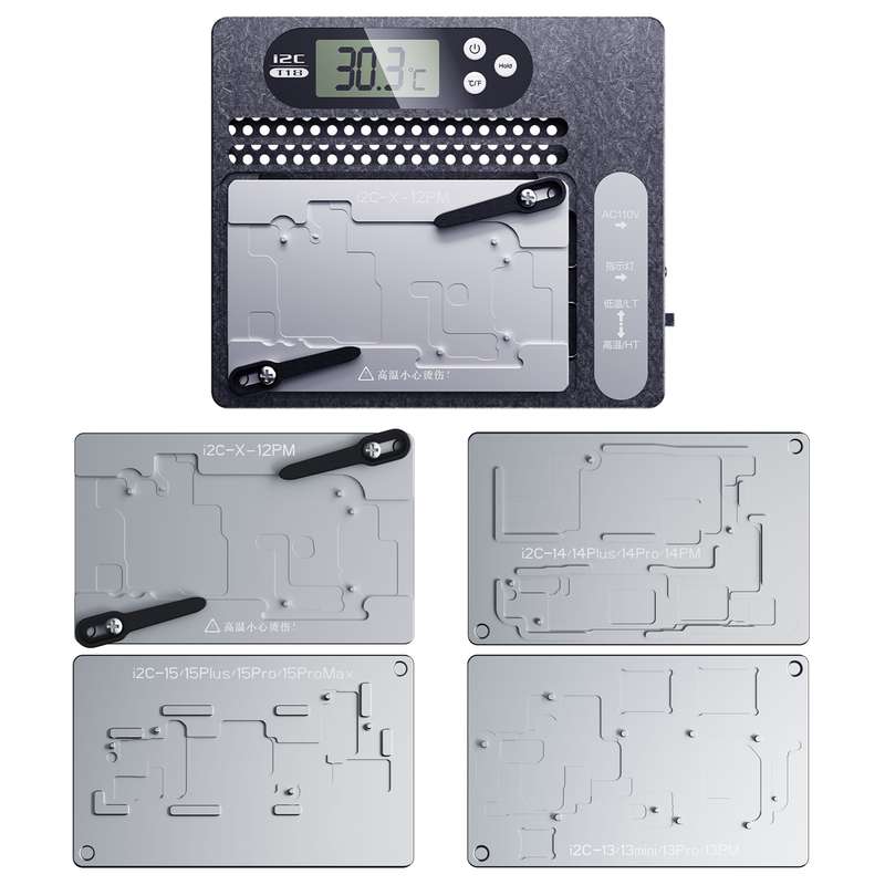 i2C T18 LCD Display PCB Motherboard Layered Desoldering Station For iPhone X-15 Pro Max, US Plug