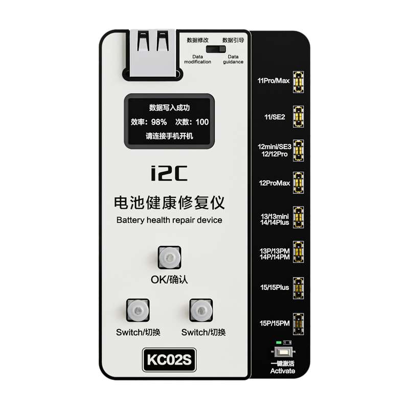 i2C KC02S Battery Health Recovery Device Activation Instrument For iPhone 11-15 Series
