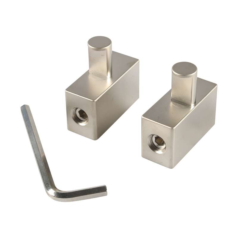 2pcs / Set Car Audio Modification 2 in 1 Wire Power Supply Terminals(Silver)