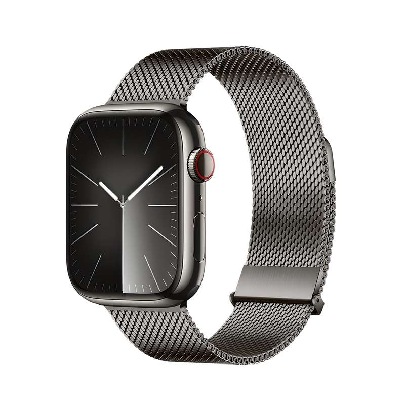 For Apple Watch Series 2 38mm DUX DUCIS Milanese Pro Series Stainless Steel Watch Band(Graphite
