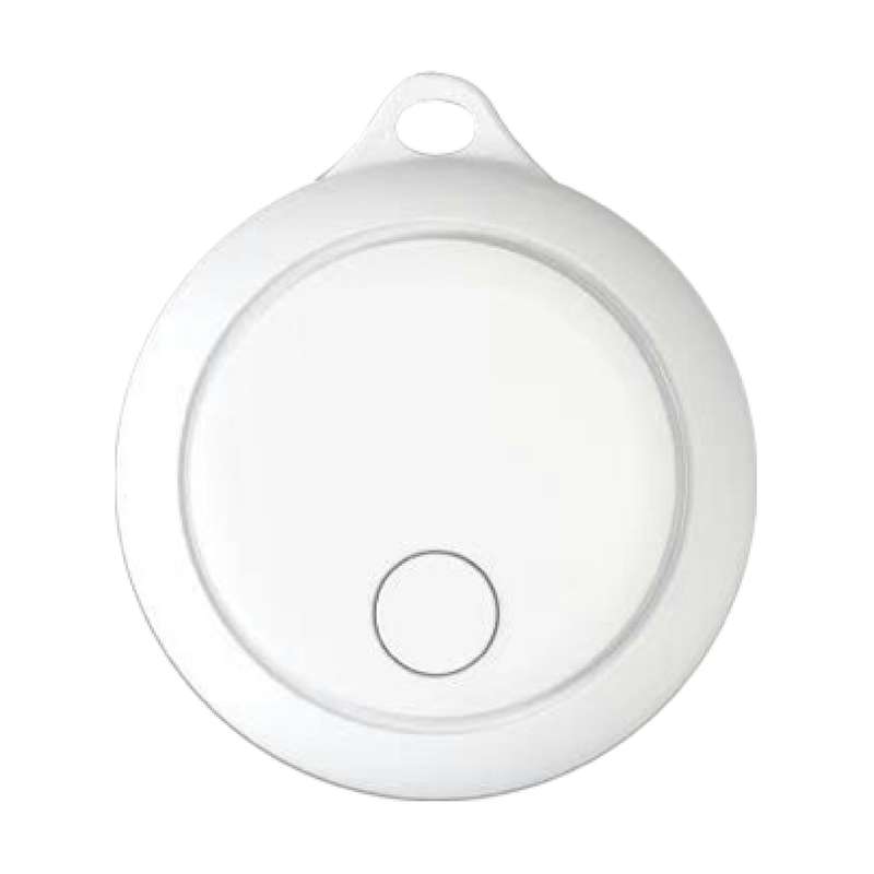 Global Positioning Pet Key Circular Anti-Lost Device Locator(White)