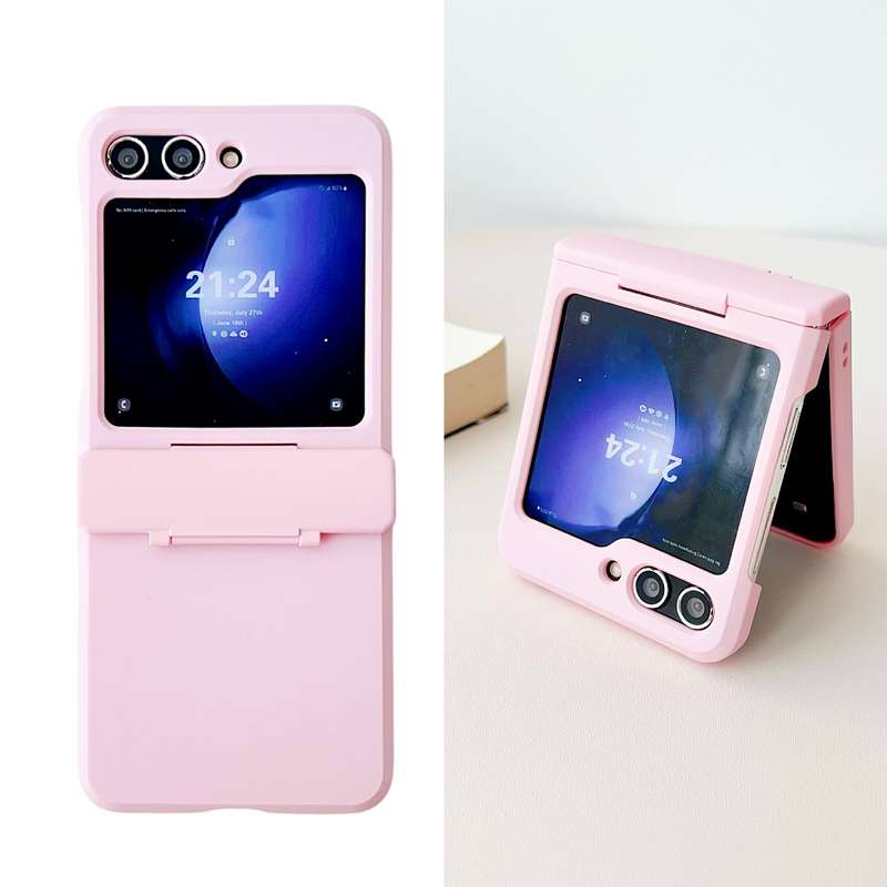 For Samsung Galaxy Z Flip5 5G Skin Feel PC Full Coverage Shockproof Phone Case(Pink)