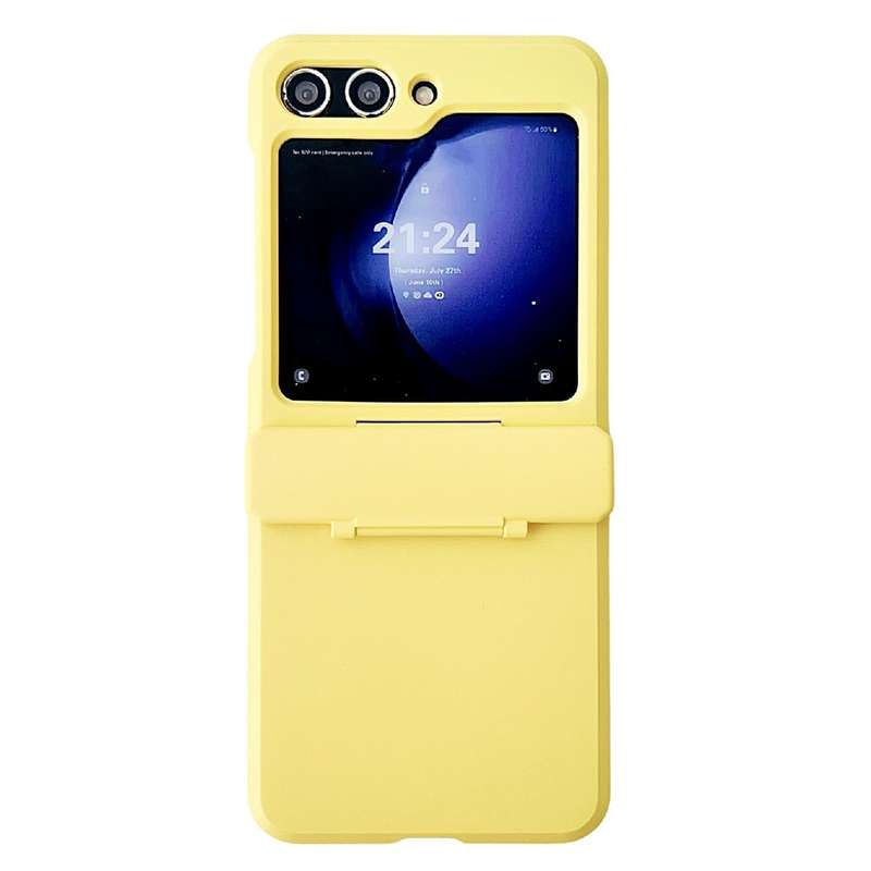 For Samsung Galaxy Z Flip6 Skin Feel PC Full Coverage Shockproof Phone Case(Yellow)