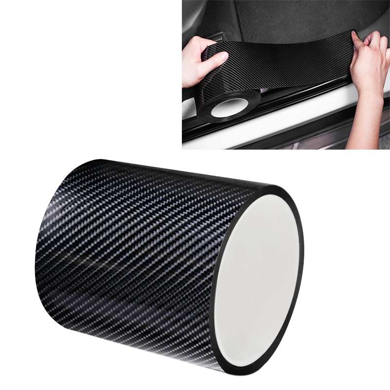 Universal Car Carbon Fiber Door Anti-collision Strip Protection Guards Trims Stickers Tape, Size:10c