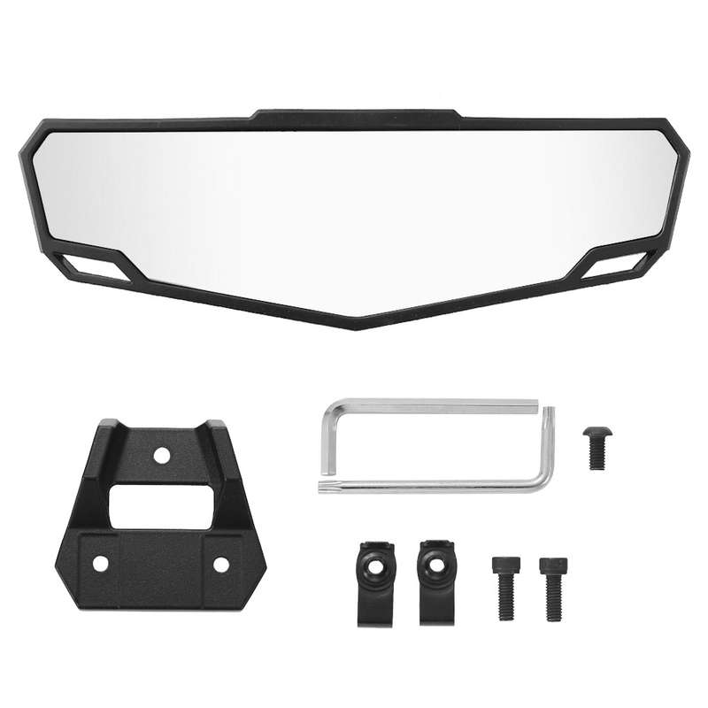 For Polaris RZR Pro XP / XP 4 2020-2023 2883763 UTV Convex Center Rear View Mirror(Black)