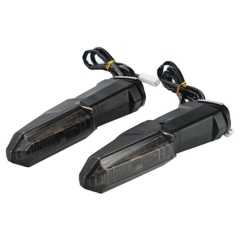 For Kawasaki Versys 650 Z1000R Motorcycles LED Turn Signal Light(Black)