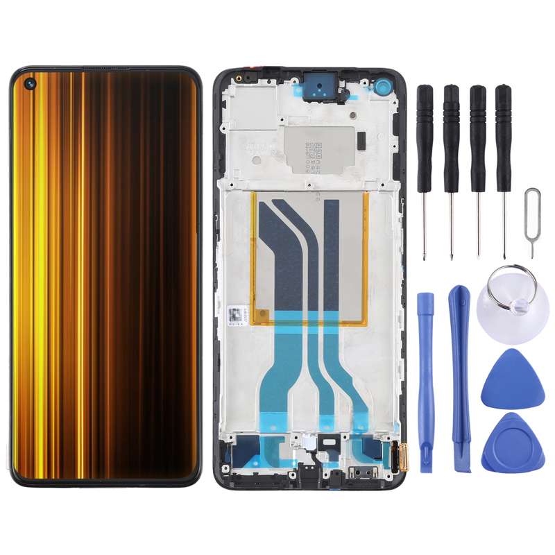 For Realme GT Neo 3T RMX3372 RMX3371 Original AMOLED LCD Screen Digitizer Full Assembly with Frame