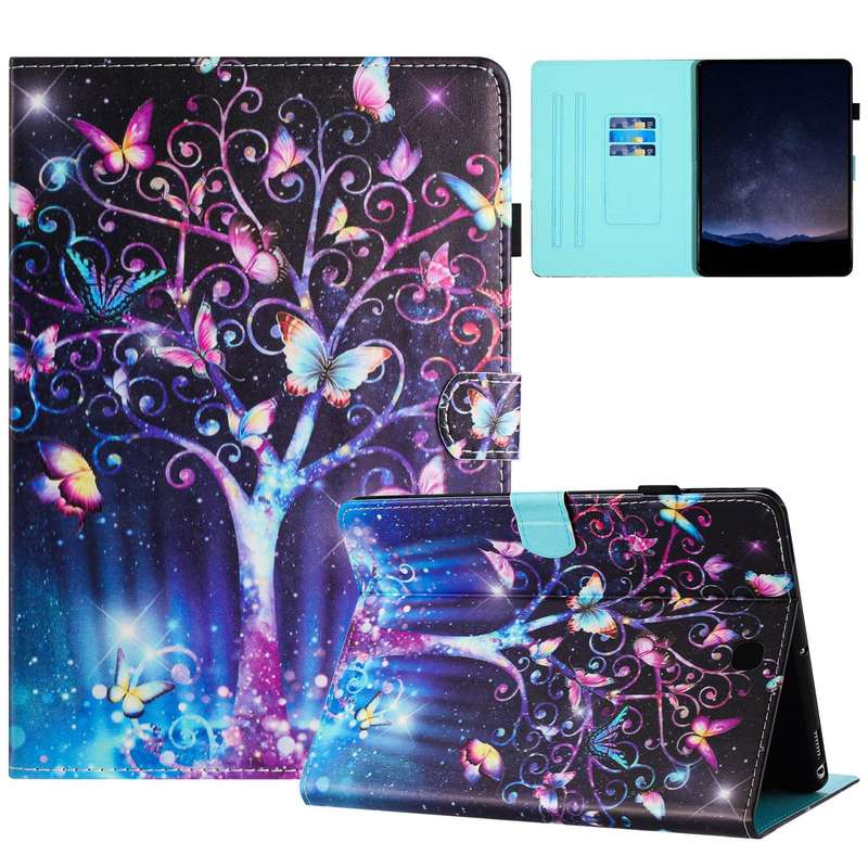 For Samsung Galaxy Tab A 8.0 T350 Painted Litchi Leather Sewing Smart Tablet Case(Meteor Butter