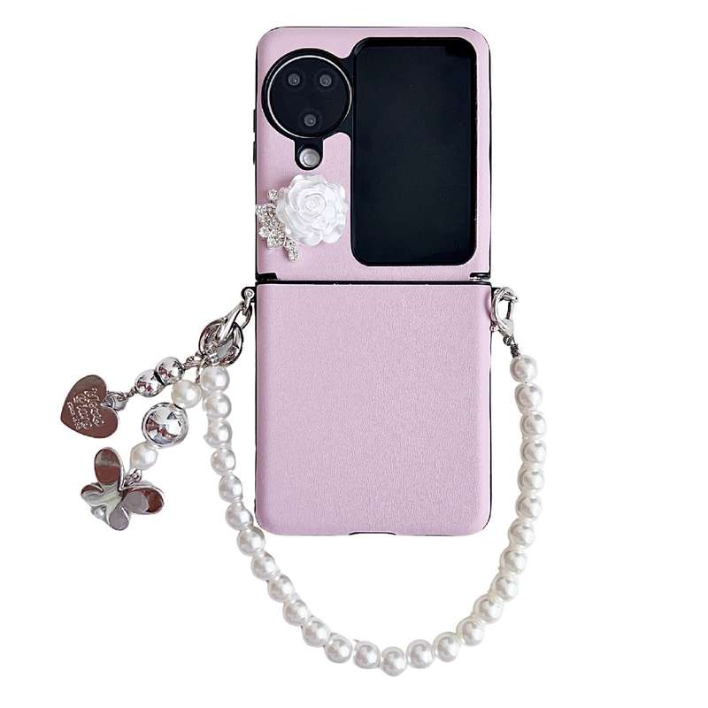 For OPPO Find N3 Flip Leather Texture 3D Rose Side Buckle Full Coverage Shockproof Phone Case w