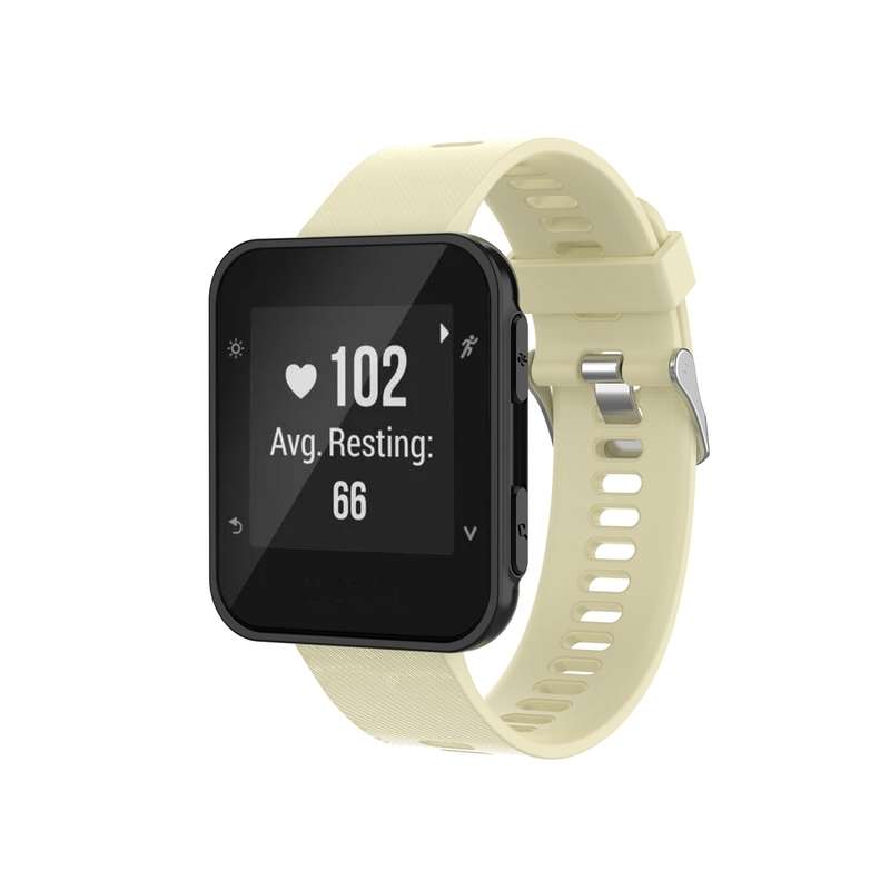 For Garmin ForeAthlete 35J / Forerunner 35J Silicone Watch Band(Black)