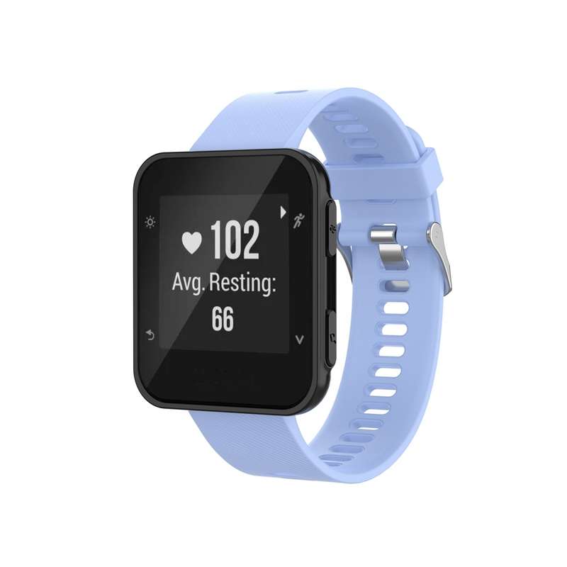 For Garmin ForeAthlete 35J / Forerunner 35J Silicone Watch Band(Black)