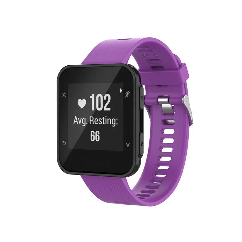 For Garmin ForeAthlete 35J / Forerunner 35J Silicone Watch Band(Black)