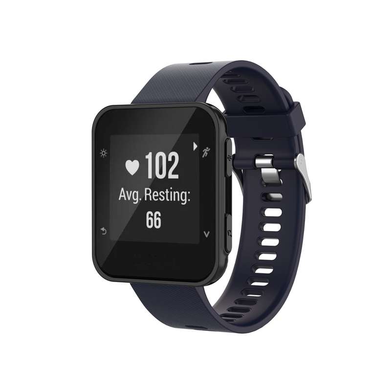 For Garmin ForeAthlete 35J / Forerunner 35J Silicone Watch Band(Black)