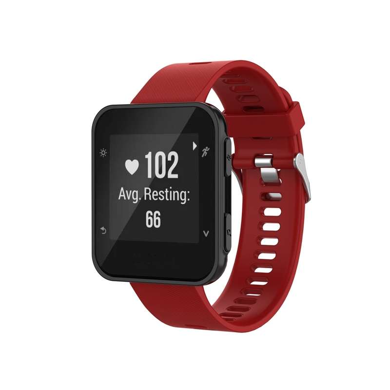 For Garmin ForeAthlete 35J / Forerunner 35J Silicone Watch Band(Black)