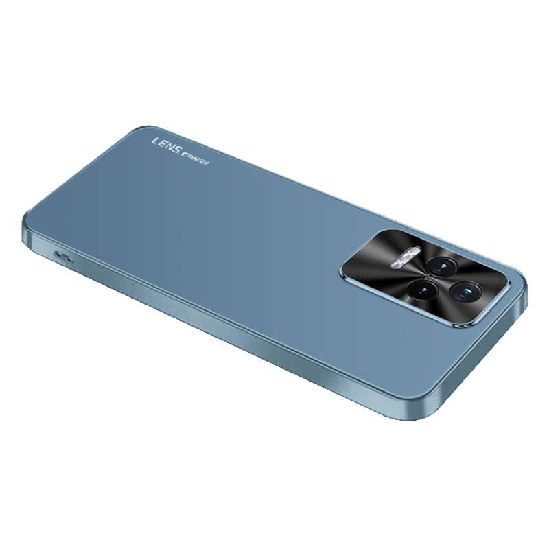For Xiaomi Redmi K50 Pro AG Frosted Electroplating Acrylic Phone Case(Navy Blue)