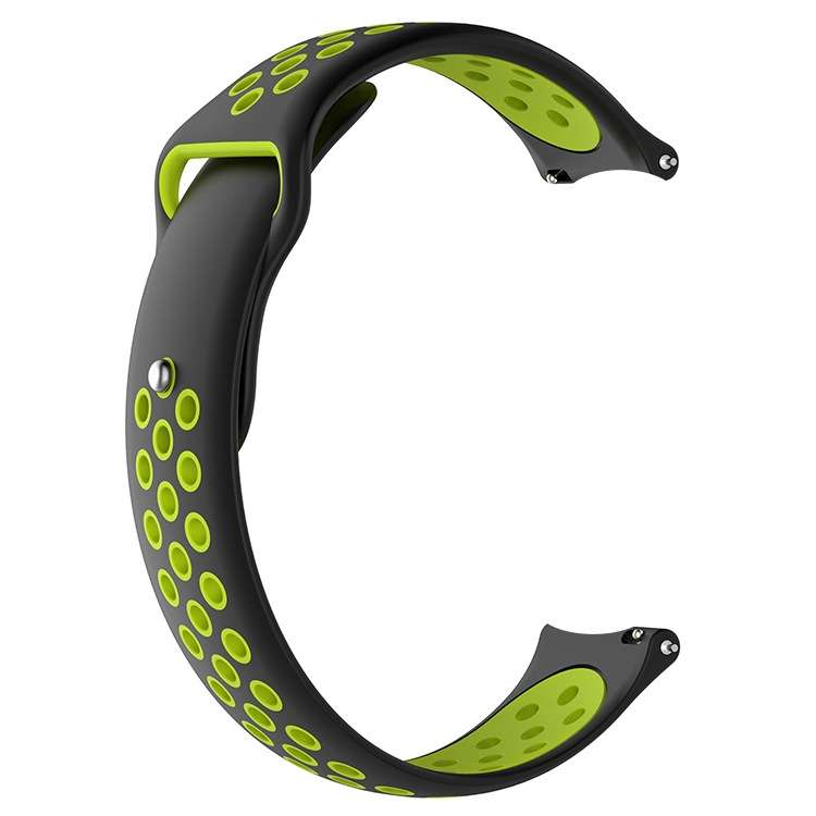 For Xiaomi Haylou Solar / LS05 Silicone Reverse Buckle Strap(Black+Red)