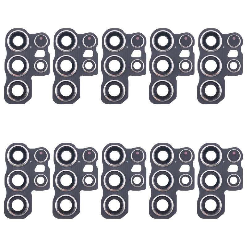 For Samsung Galaxy S24 Ultra SM-S928B 10pcs Original Rear Camera Lens Cover(Silver)
