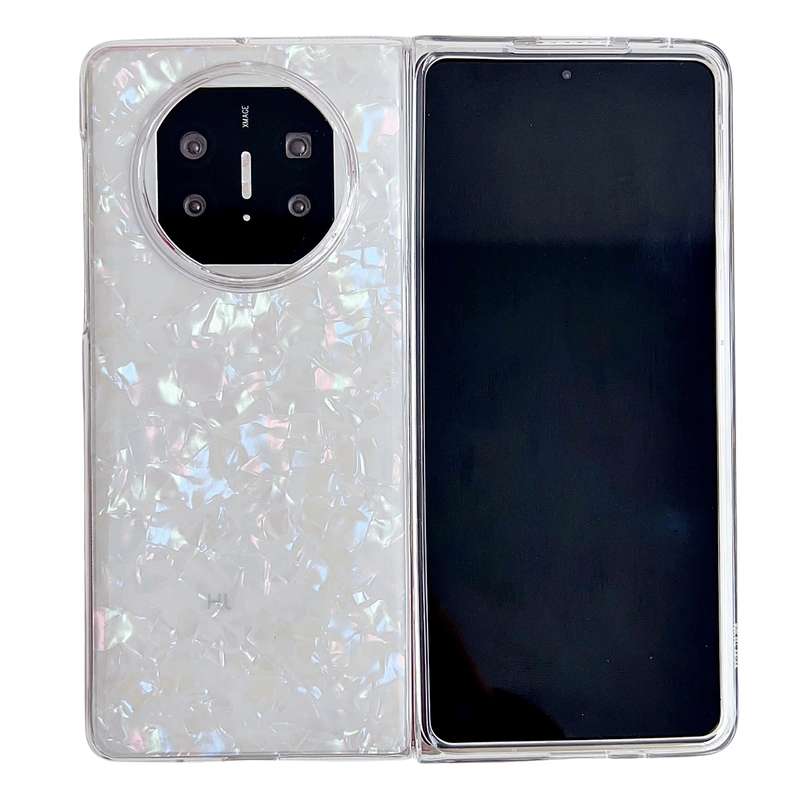 For Huawei Mate X3 / X5 Pearlescent Shell Texture Phone Case(Beige)