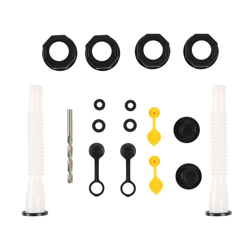 2pcs / Set Hexagonal Nut Oil Guide Tube with 8mm Drill Bit(White)