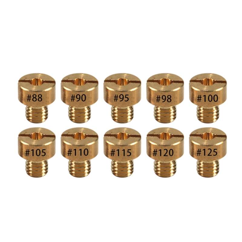 10pcs / Set Motorcycle Carburetor Nozzle for VM22-VM26 / 125CC-250CC(Yellow)