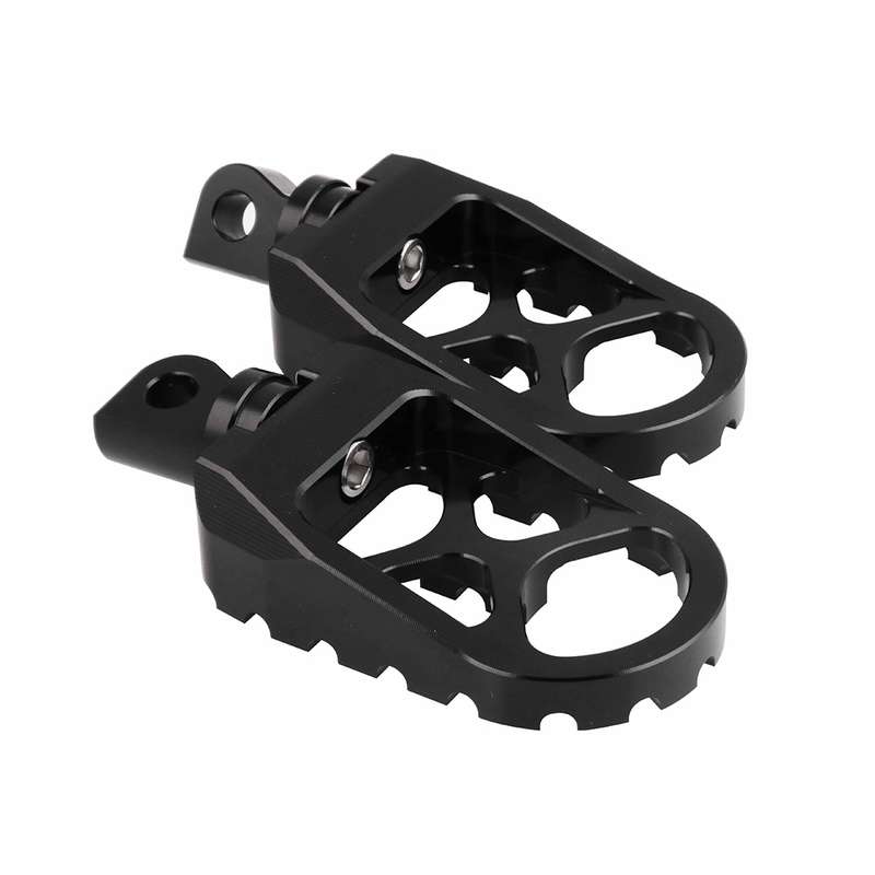 Motorcycle Modification Pedal Set Wide Fat Footpegs Foot Pegs for Harley(Black)