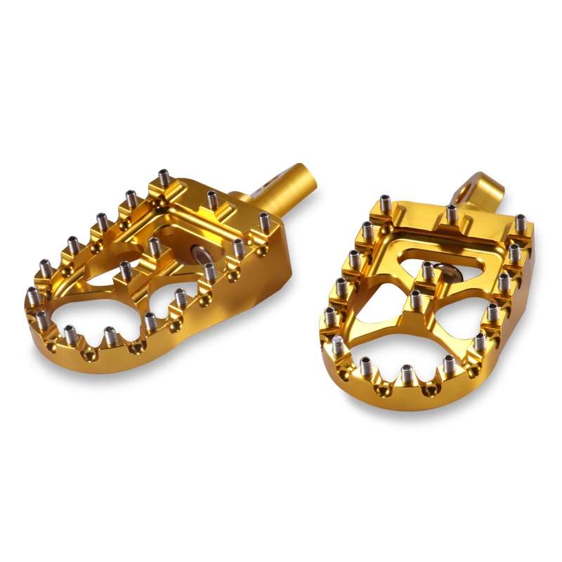 Motorcycle Modification Pedal Set Wide Fat Footpegs Foot Pegs for Harley (Green)
